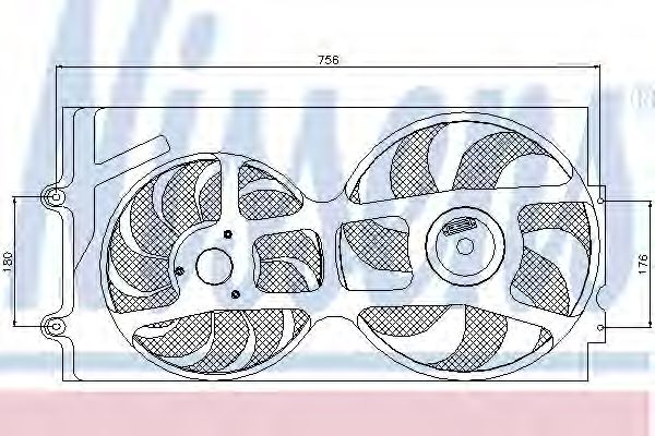 Imagine Ventilator, radiator NISSENS 85016