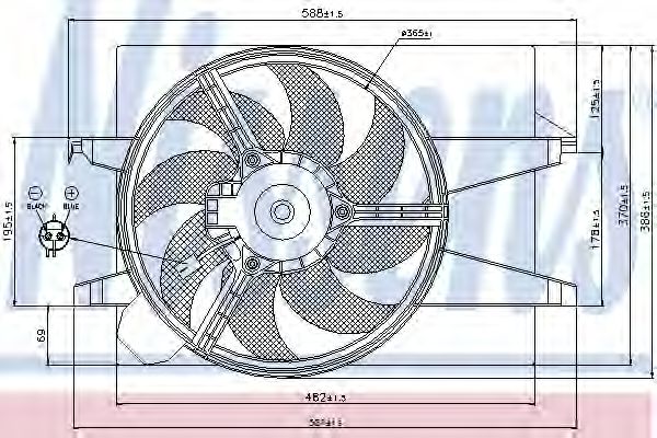 Imagine Ventilator, radiator NISSENS 85030