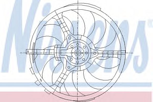 Imagine Ventilator, radiator NISSENS 85036