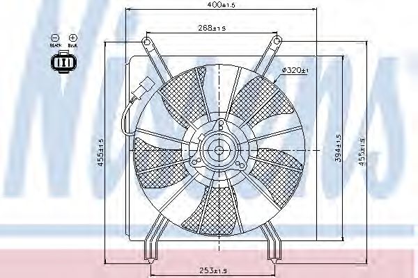 Imagine Ventilator, radiator NISSENS 85048