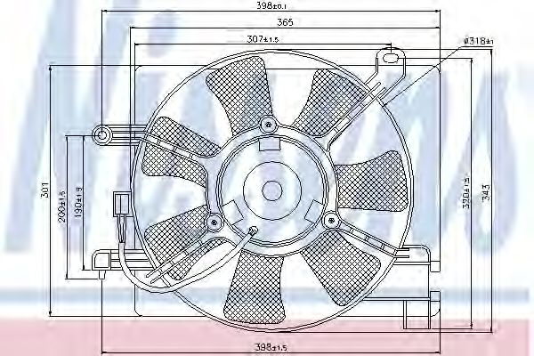 Imagine Ventilator, radiator NISSENS 85060