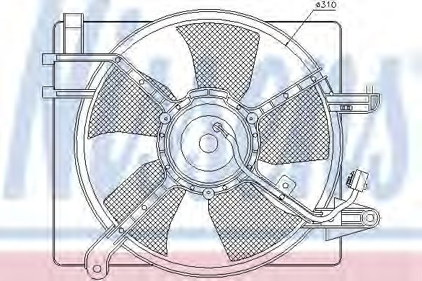 Imagine Ventilator, radiator NISSENS 85061