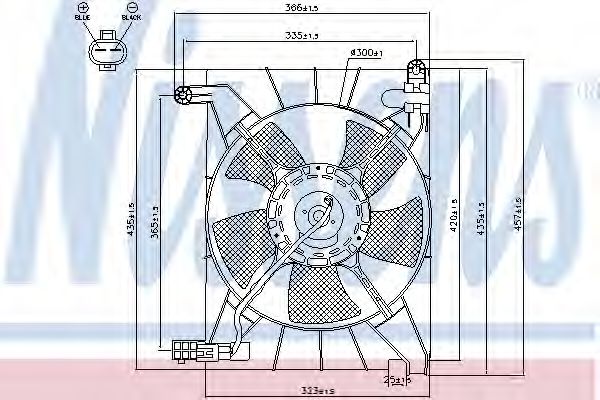 Imagine Ventilator, radiator NISSENS 85063