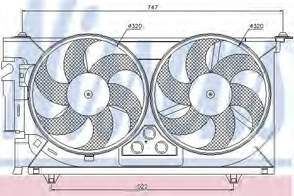 Imagine Ventilator, radiator NISSENS 85083