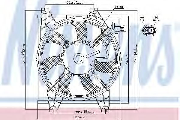 Ventilator,aer conditionat NISSENS 85086