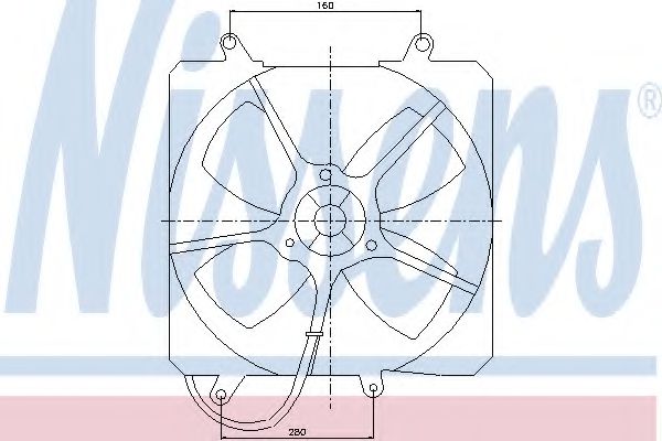 Imagine Ventilator, radiator NISSENS 85095