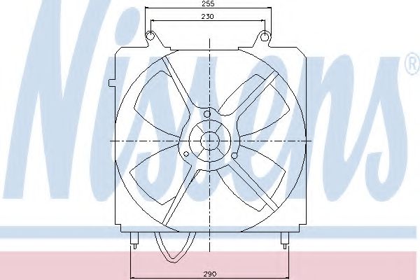 Imagine Ventilator, radiator NISSENS 85098