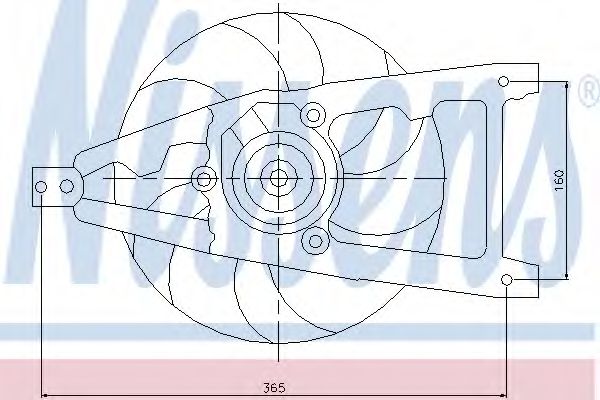 Ventilator, radiator NISSENS 85136