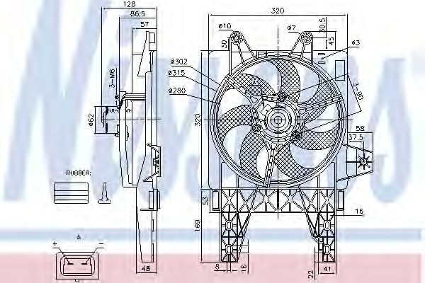 Imagine Ventilator, radiator NISSENS 85140