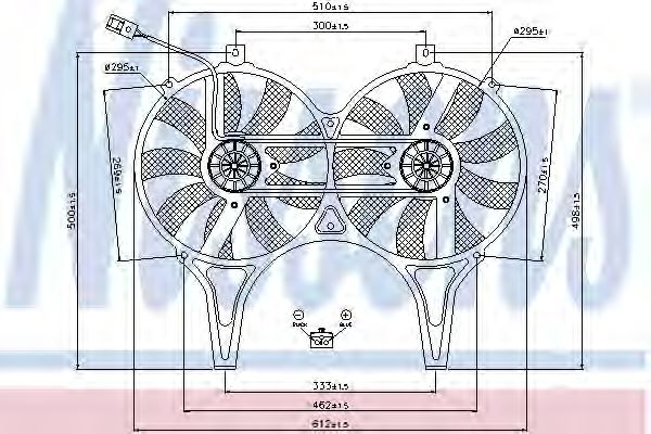 Imagine Ventilator, radiator NISSENS 85149