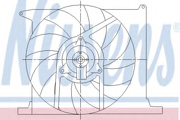 Imagine Ventilator, radiator NISSENS 85155