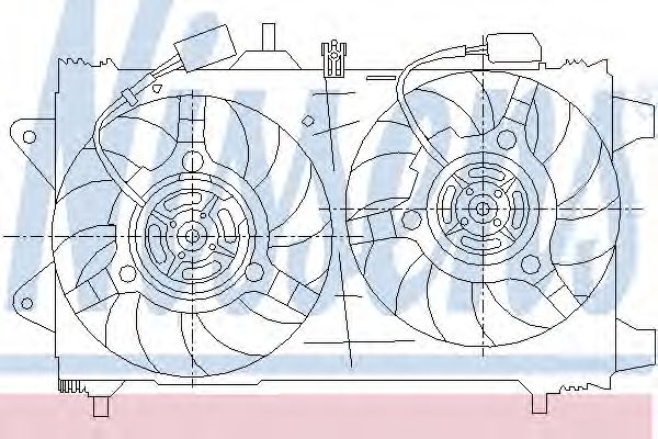 Imagine Ventilator, radiator NISSENS 85161