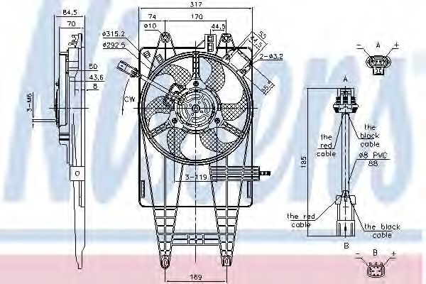 Imagine Ventilator, radiator NISSENS 85162