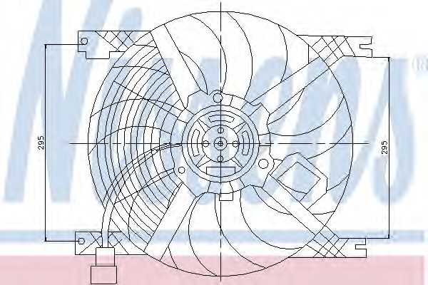 Ventilator, radiator NISSENS 85170