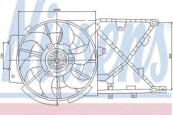 Imagine Ventilator, radiator NISSENS 85210