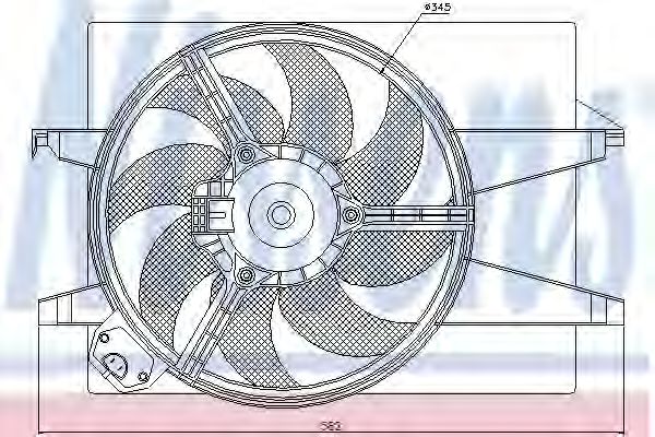 Imagine Ventilator, radiator NISSENS 85220