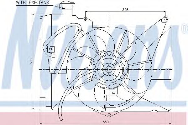 Imagine Ventilator, radiator NISSENS 85230