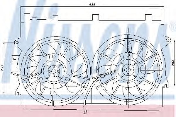 Imagine Ventilator, radiator NISSENS 85235