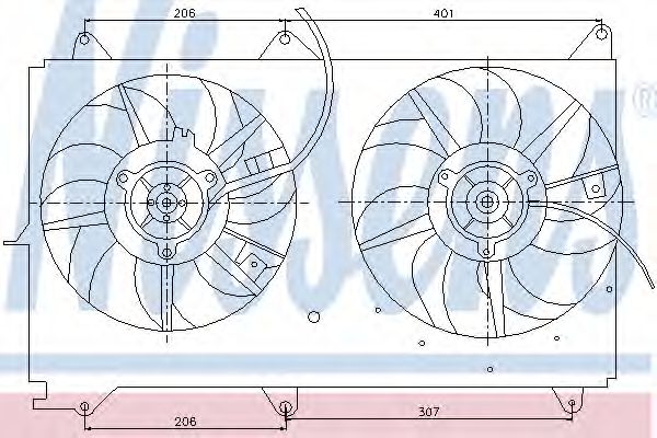 Imagine Ventilator, radiator NISSENS 85236