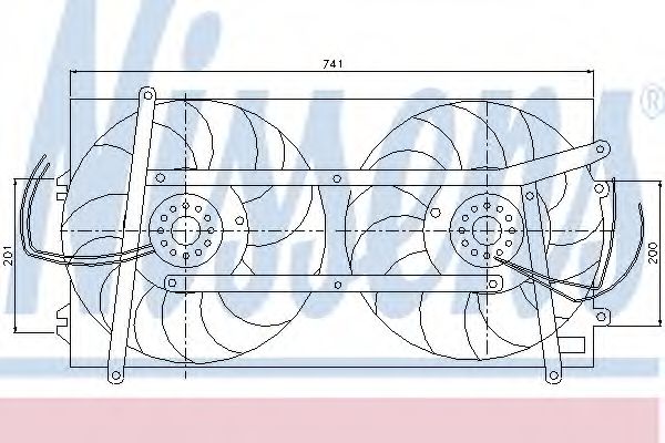 Imagine Ventilator, radiator NISSENS 85248