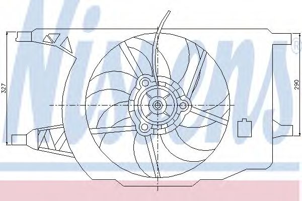 Imagine Ventilator, radiator NISSENS 85256