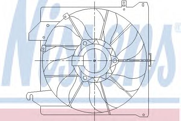 Imagine Ventilator, radiator NISSENS 85261