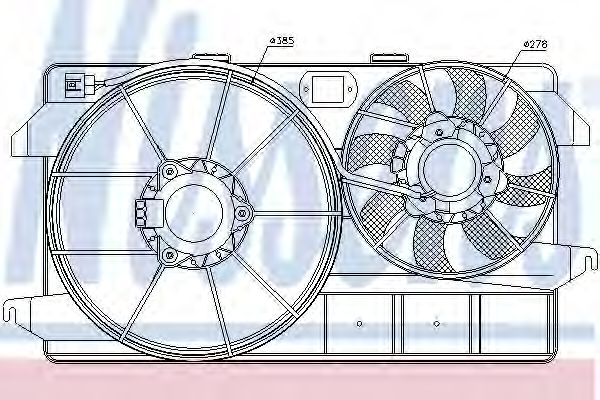 Imagine Ventilator, radiator NISSENS 85264