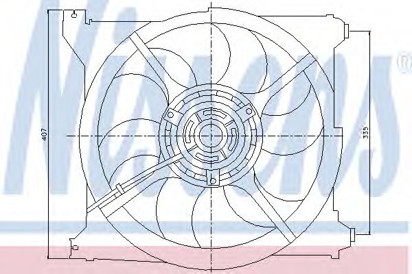 Imagine Ventilator, radiator NISSENS 85265