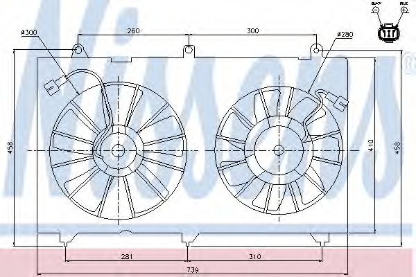 Imagine Ventilator, radiator NISSENS 85269