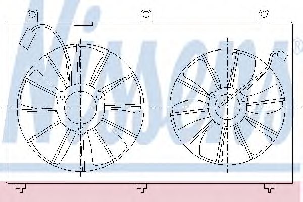 Imagine Ventilator, radiator NISSENS 85270