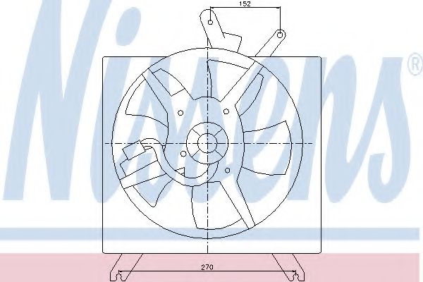 Imagine Ventilator, radiator NISSENS 85272