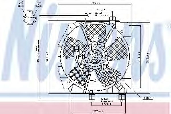 Imagine Ventilator, radiator NISSENS 85274