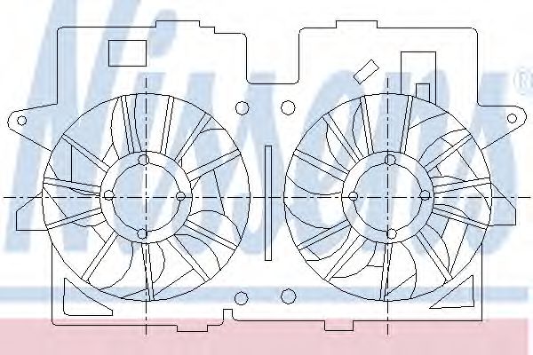 Ventilator, radiator NISSENS 85278
