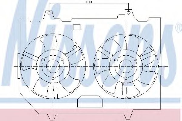 Imagine Ventilator, radiator NISSENS 85279