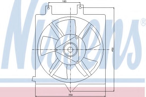 Imagine Ventilator, radiator NISSENS 85281