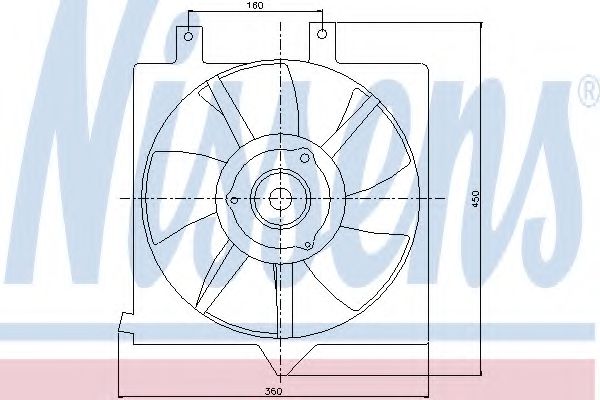 Imagine ventilator,aer conditionat NISSENS 85282