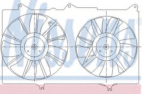 Imagine Ventilator, radiator NISSENS 85287