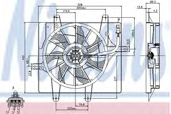 Imagine Ventilator, radiator NISSENS 85289