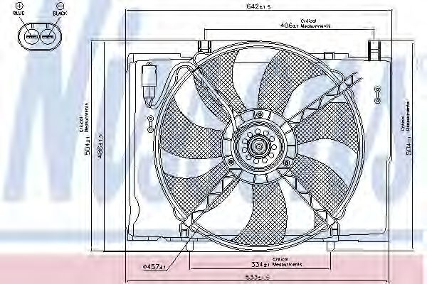 Imagine Ventilator, radiator NISSENS 85290