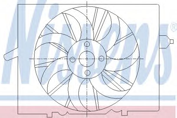 Imagine Ventilator, radiator NISSENS 85291