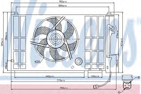 Imagine Ventilator, radiator NISSENS 85318