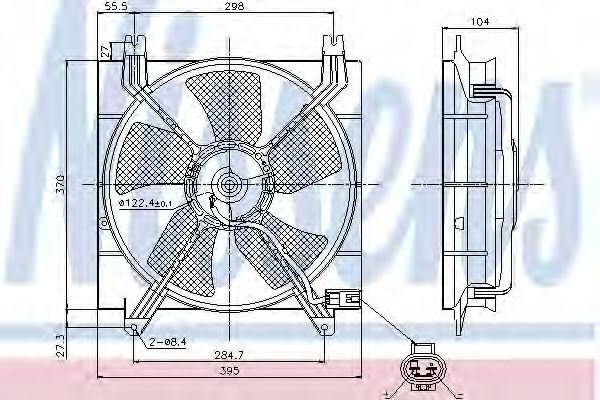 Imagine Ventilator, radiator NISSENS 85353