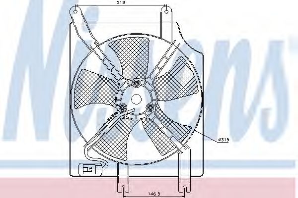 Imagine ventilator,aer conditionat NISSENS 85354