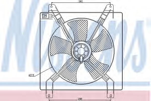 Imagine Ventilator, radiator NISSENS 85355