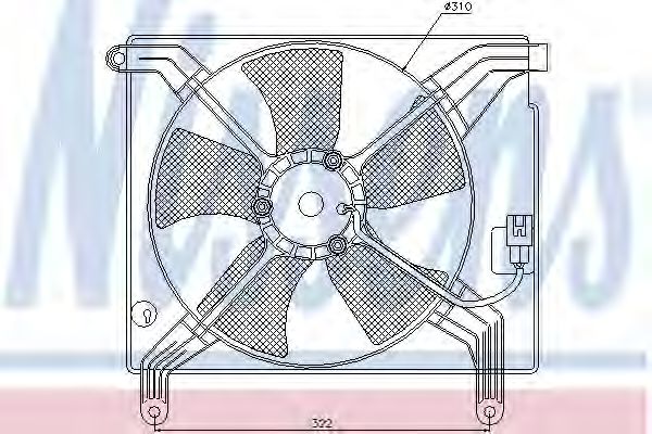 Imagine Ventilator, radiator NISSENS 85358