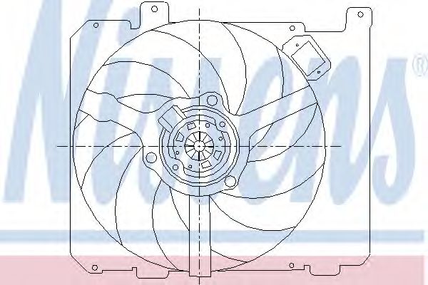 Imagine Ventilator, radiator NISSENS 85377
