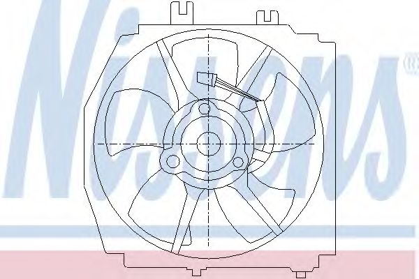 Imagine Ventilator, radiator NISSENS 85380