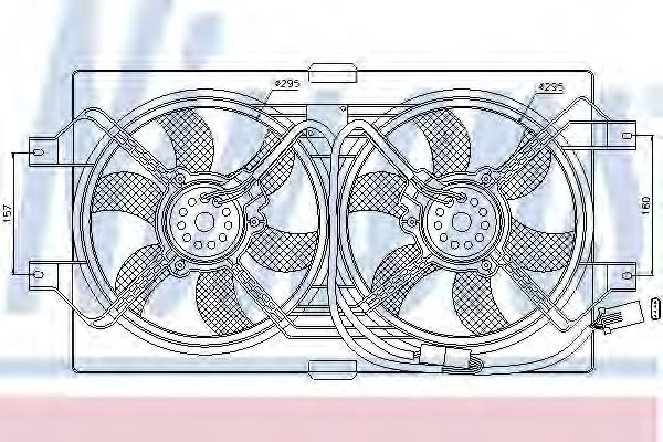 Imagine Ventilator, radiator NISSENS 85386