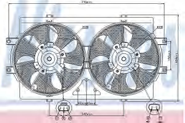 Imagine Ventilator, radiator NISSENS 85388