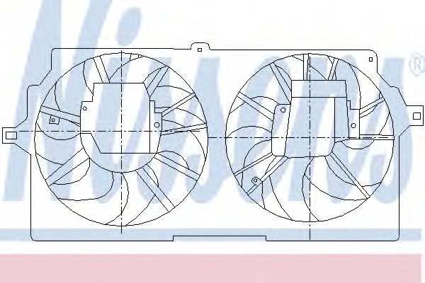 Ventilator, radiator NISSENS 85408